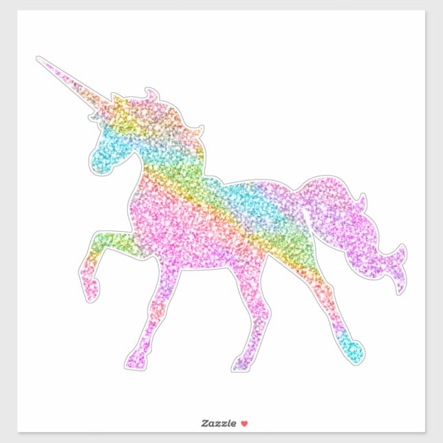 The Rainbow Glitter Unicorn (Sheet)