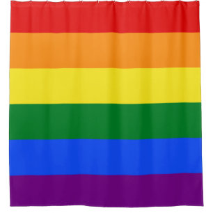 The Rainbow Pride Flag Shower Curtain