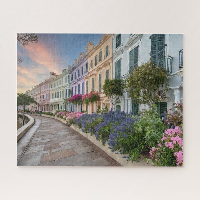 The Rainbow Row of Charleston South Carolina Jigsaw Puzzle (Horizontal)