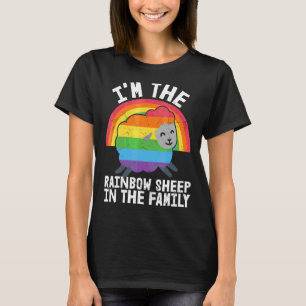The Rainbow Sheep In The Family Proud Gay Lesbian T-Shirt