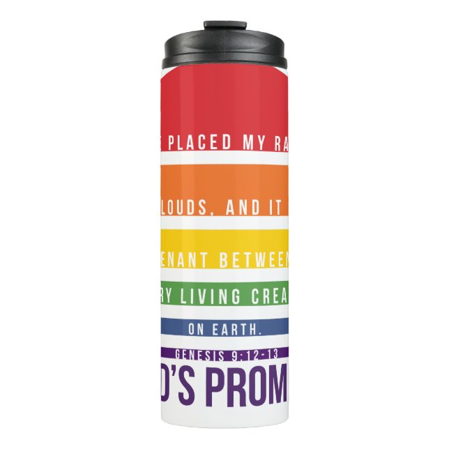 The Rainbow Truth God's Promise Thermal Tumbler (Front)