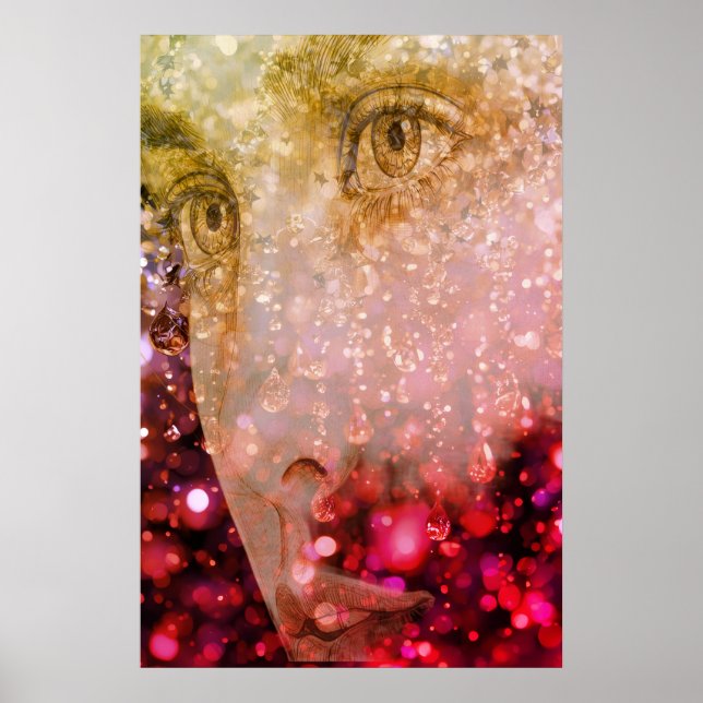 The Raining Woman on a Wall Poster (Front)