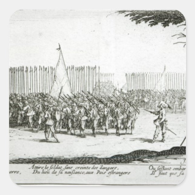 The Raising of an Army Square Sticker (Front)