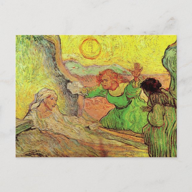 The Raising of Lazarus by Vincent van Gogh Postcard (Front)
