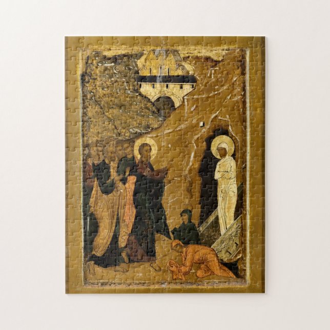 The Raising of Lazarus from a Festival Tier Icon   Jigsaw Puzzle (Vertical)