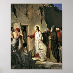 The Raising of Lazarus of Carl Bloch Print