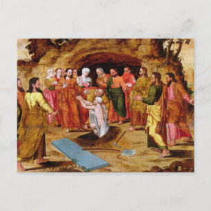 The Raising of Lazarus Postcard