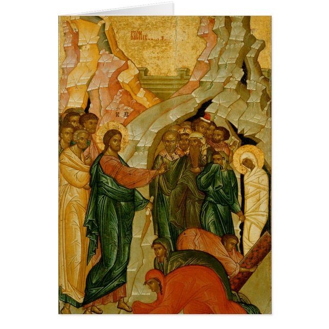 The Raising of Lazarus, Russian icon (Front)