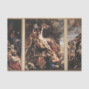 The Raising of the Cross by Peter Paul Rubens Tissue Paper