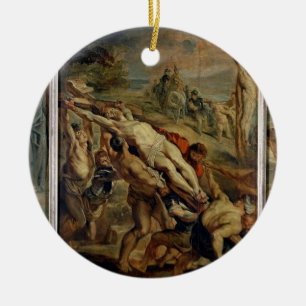 The Raising of the Cross, painted before 1609-10 ( Ceramic Tree Decoration