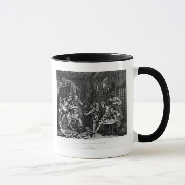 The Rake in Prison, plate VII Mug (Right)