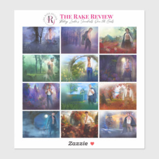 The Rake Review 8" x 8" Sticker Sheet- Panorama
