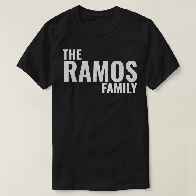 The Ramos Family Ramos Surname Ramos Last name T-Shirt (Design Front)