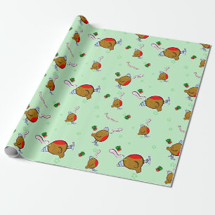 The rap rap robin comes wrap wrap wrapping... wrapping paper
