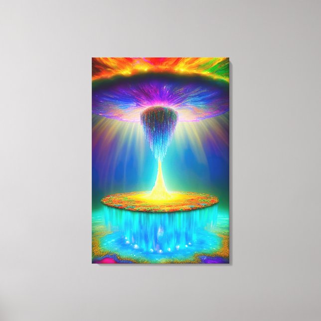 The Rapture Abstract Design Wrapped Canvas (Front)