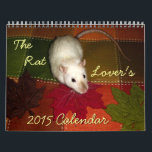The Rat Lover's 2015 Calendar<br><div class="desc">A calendar designed specifically for rat lovers! Enjoy these images of ten different rats throughout the year, searching out eggs for Easter, wearing a mermaid costume for Halloween, writing a thank-you letter to Santa Claus.
Fun the whole year round!</div>