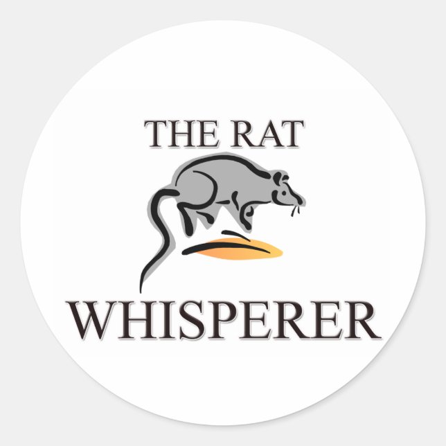 The Rat Whisperer Classic Round Sticker (Front)