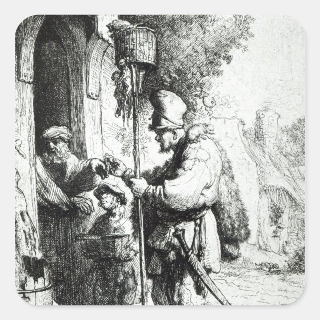 The Ratcatcher, 1632 Square Sticker (Front)