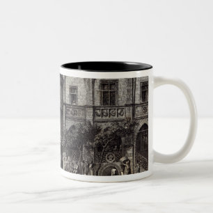The Rathhaus, Hildesheim Two-Tone Coffee Mug