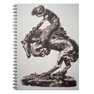 The Rattlesnake, 1905 (bronze) (b/w photo) Notebook