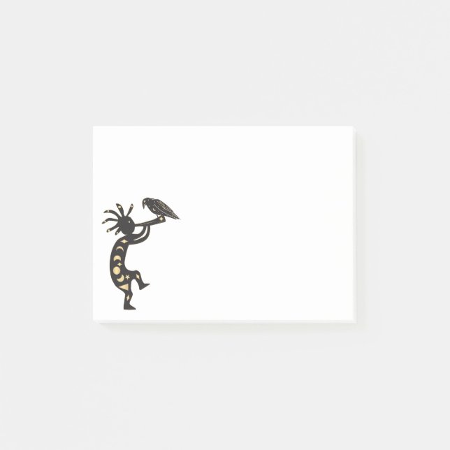 The Raven and Kokopelli Post-it Notes (Front)
