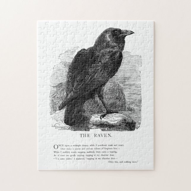 The Raven by Edgar Allen Poe Jigsaw Puzzle (Vertical)