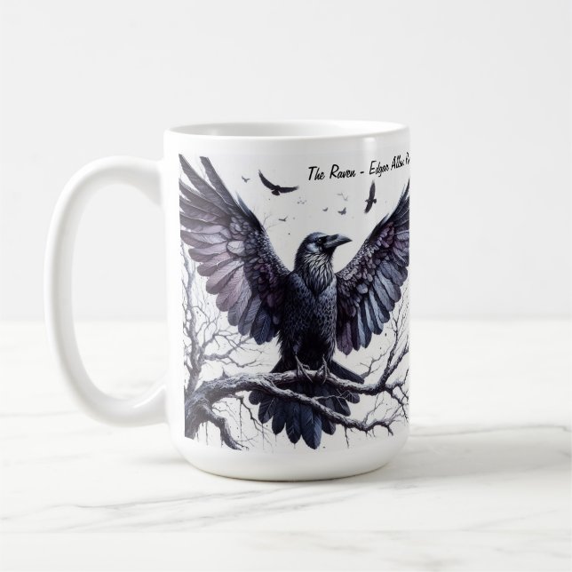 The Raven Coffee Mug (Left)