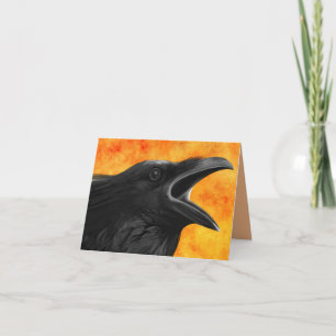 The raven greeting card