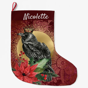 The Raven King Gothic Large Christmas Stocking