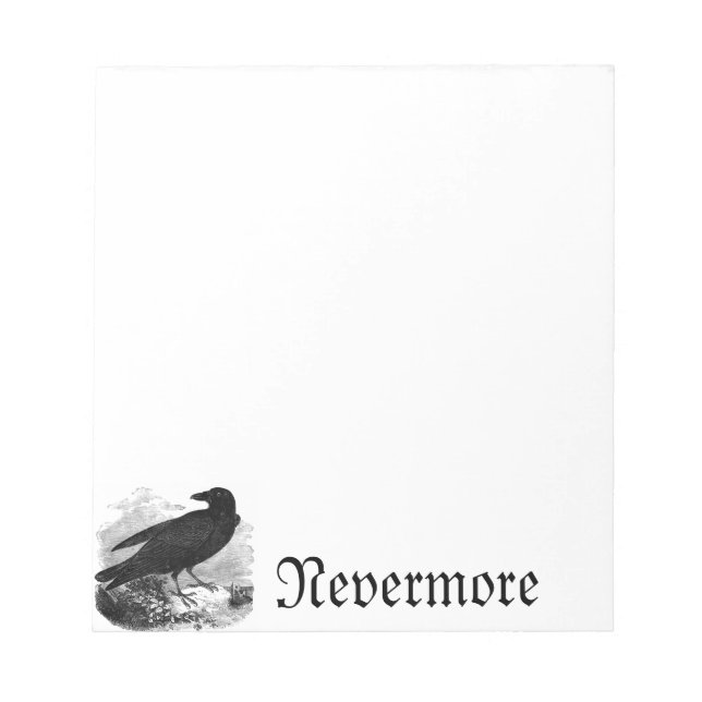 The Raven "Nevermore" Notepad (Front)