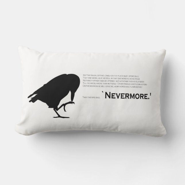 The Raven- Nevermore pillow (Front)