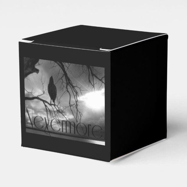 The Raven - Nevermore Sunbeams Tree Favour Box (Front Side)
