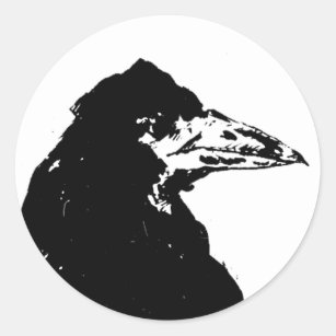 The Raven of Edgar Allan Poe Classic Round Sticker