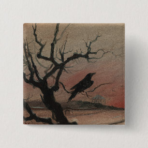 The Raven of Karlstejn, 1882 15 Cm Square Badge