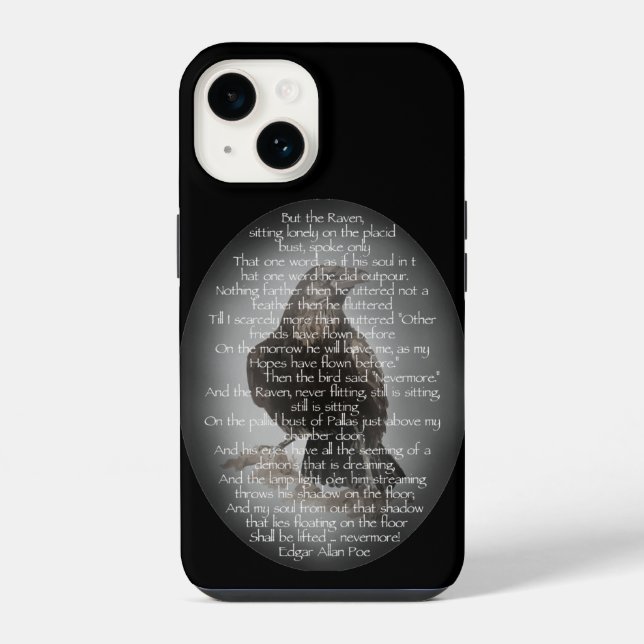 The Raven Poem Edgar Allan Poe Author  iPhone Case (Back)
