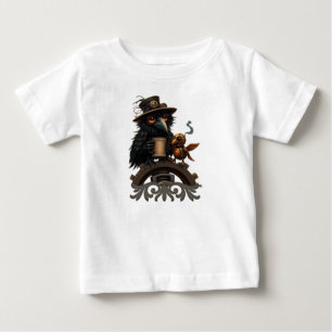 The raven powered by Coffee Baby T-Shirt