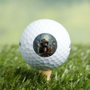 The raven powered by Coffee Golf Balls