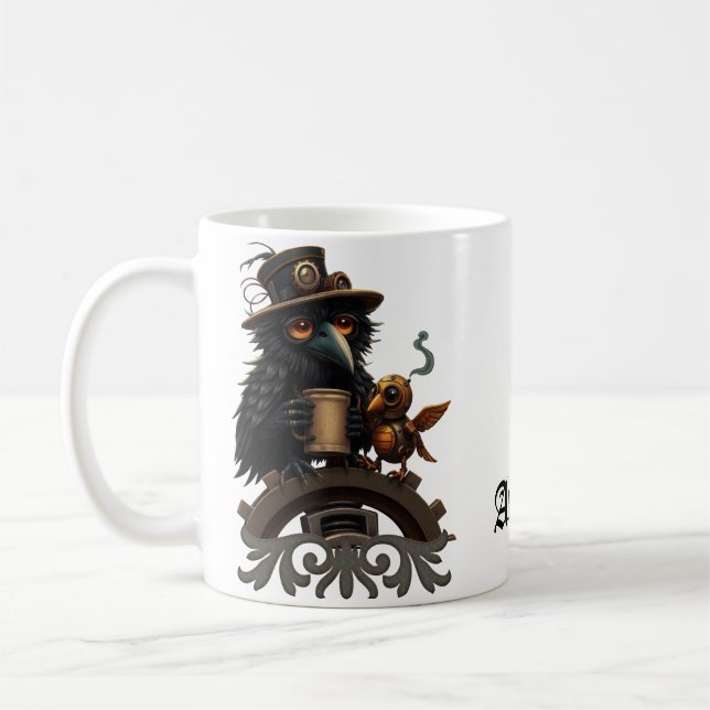 The raven powered by Coffee Mug (Left)