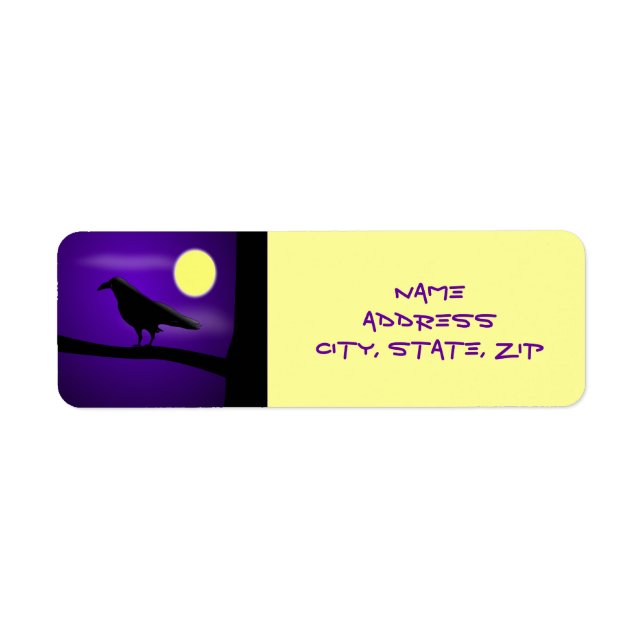The Raven - Return Address Label (Front)