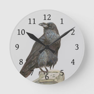 The Raven Round Clock