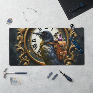 The Raven’s Clockwork Delivery  Desk Mat
