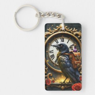 The Raven’s Clockwork Delivery Key Ring