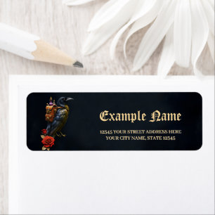 The Raven’s Clockwork Delivery Return Address Label