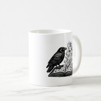 The Raven’s Grimoire - Bookish Gothic Art Coffee Mug
