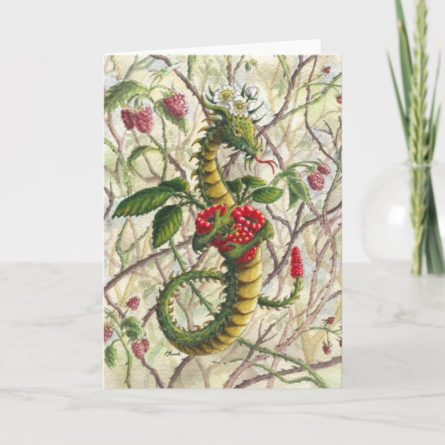 The Razzler (with background) blank greeting card (Front)