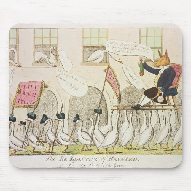 The Re-Electing of Reynard or Fox Mouse Pad (Front)