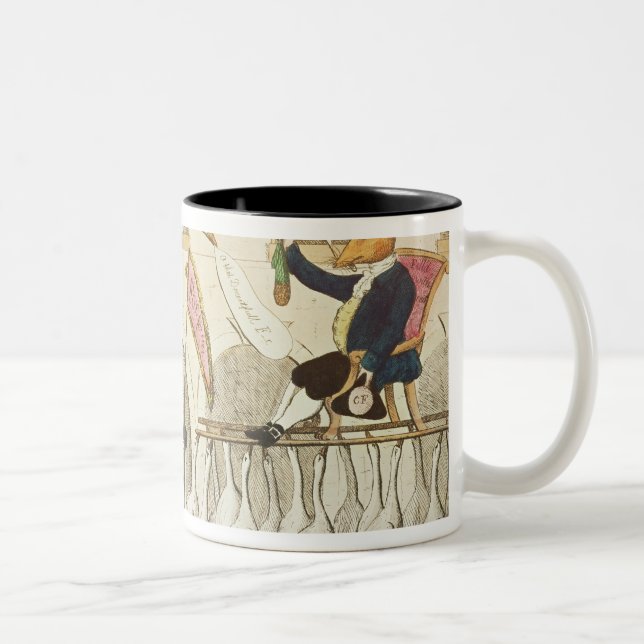 The Re-Electing of Reynard or Fox Two-Tone Coffee Mug (Right)