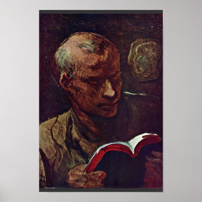 The Reader By Daumier Honoré Poster (Front)
