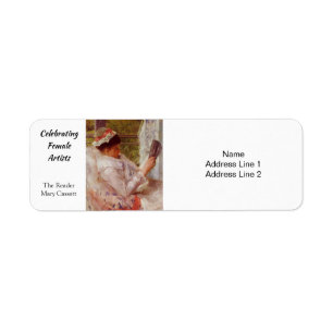 The Reader by Mary Cassatt  Return Address Label
