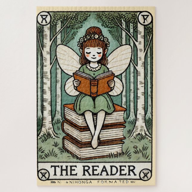 The Reader Fairy Tarot Card                        Jigsaw Puzzle (Vertical)